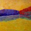 Golden harbor (oil on canvas, 44" x 58") sold