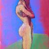 Standing Figure (pastel on red fabriano paper 25" x 19") available